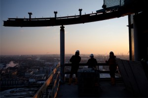 Blick von der Baustelle